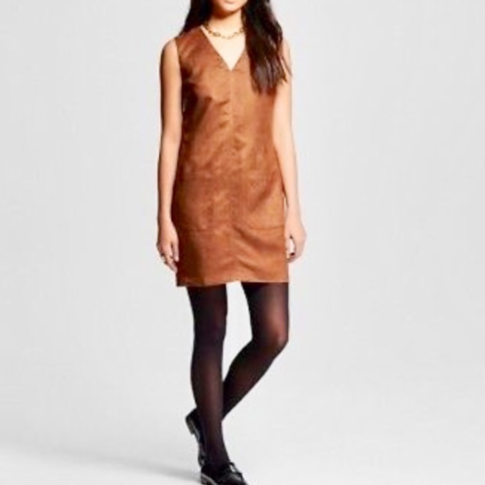 Faux Suede Dress